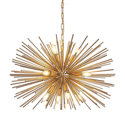 29" Mid-Century Modern 12-Light Starburst Chandelier