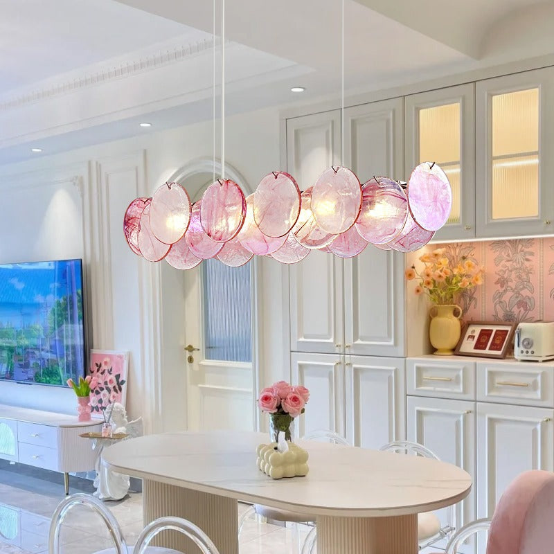Luxury living room chandelier, designer-created stained glass dining room and bedroom lighting fixtures