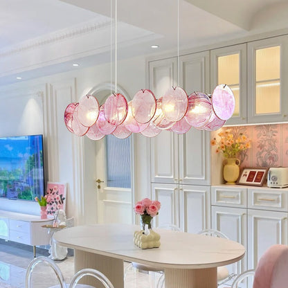 Luxury living room chandelier, designer-created stained glass dining room and bedroom lighting fixtures