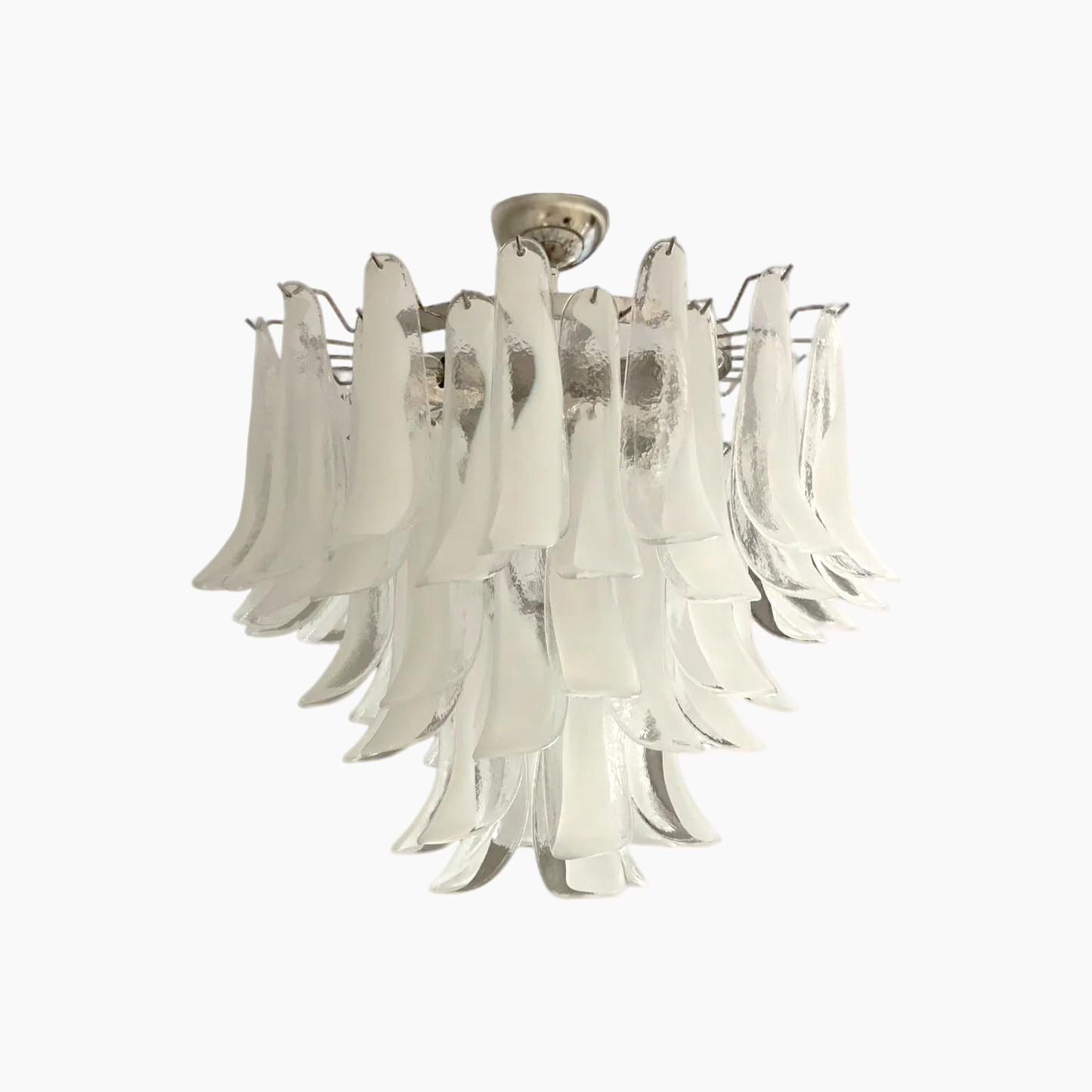 Vintage Murano Petal Glass Ceiling Light
