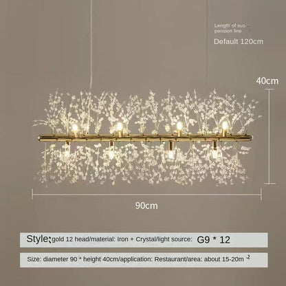 Nordic Creative Dandelion Chandelier Bedroom Bar Counter Luxury Living Room Lighting Fixture