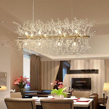 Nordic Creative Dandelion Chandelier Bedroom Bar Counter Luxury Living Room Lighting Fixture