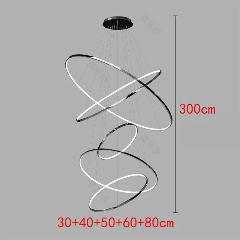 Nordic home decoration, stair chandelier, living room bedroom and dining room Pendant lights, ceiling light, indoor lighting