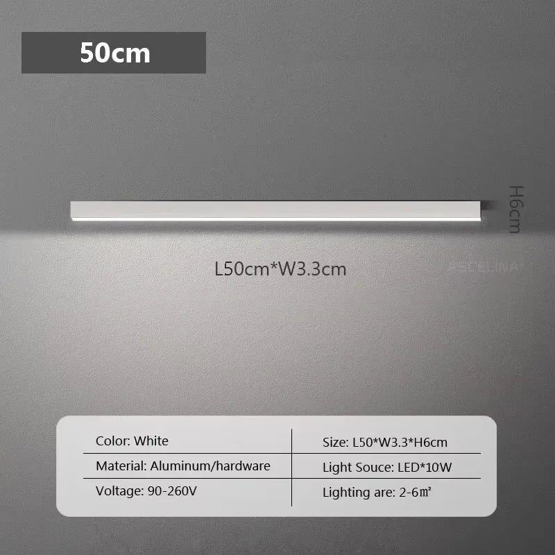 Long  LED Strip Ceiling Light Floodlight For Bedroom Dining Living Room Cloakroom Minimalist Led Ceiling Lamp Indoor Decoration