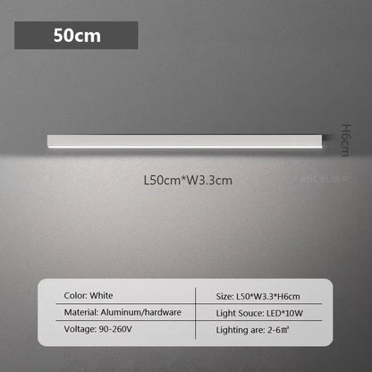 Long  LED Strip Ceiling Light Floodlight For Bedroom Dining Living Room Cloakroom Minimalist Led Ceiling Lamp Indoor Decoration
