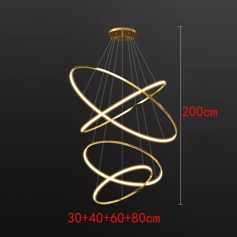 Nordic home decoration, stair chandelier, living room bedroom and dining room Pendant lights, ceiling light, indoor lighting
