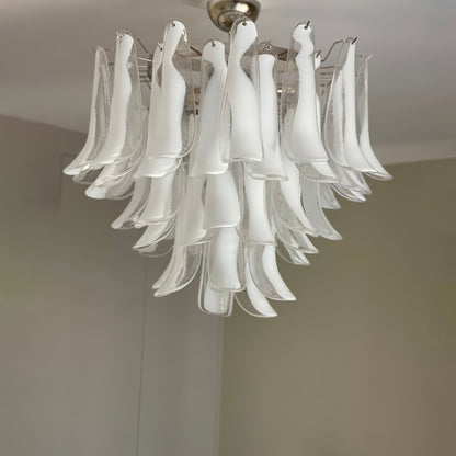 Vintage Murano Petal Glass Ceiling Light