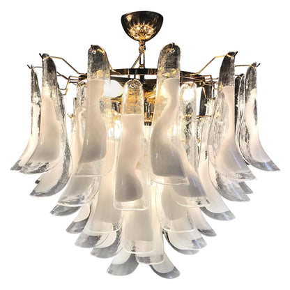 Vintage Murano Petal Glass Ceiling Light