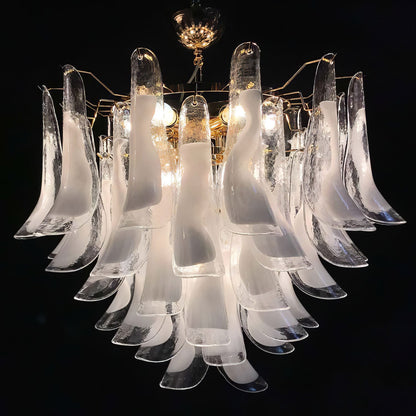 Vintage Murano Petal Glass Ceiling Light