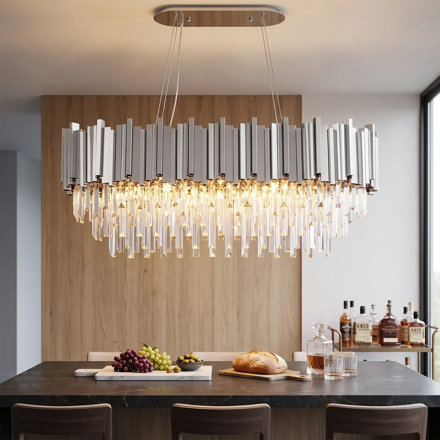 Bourbons Alphonsus Crystal Chandelier