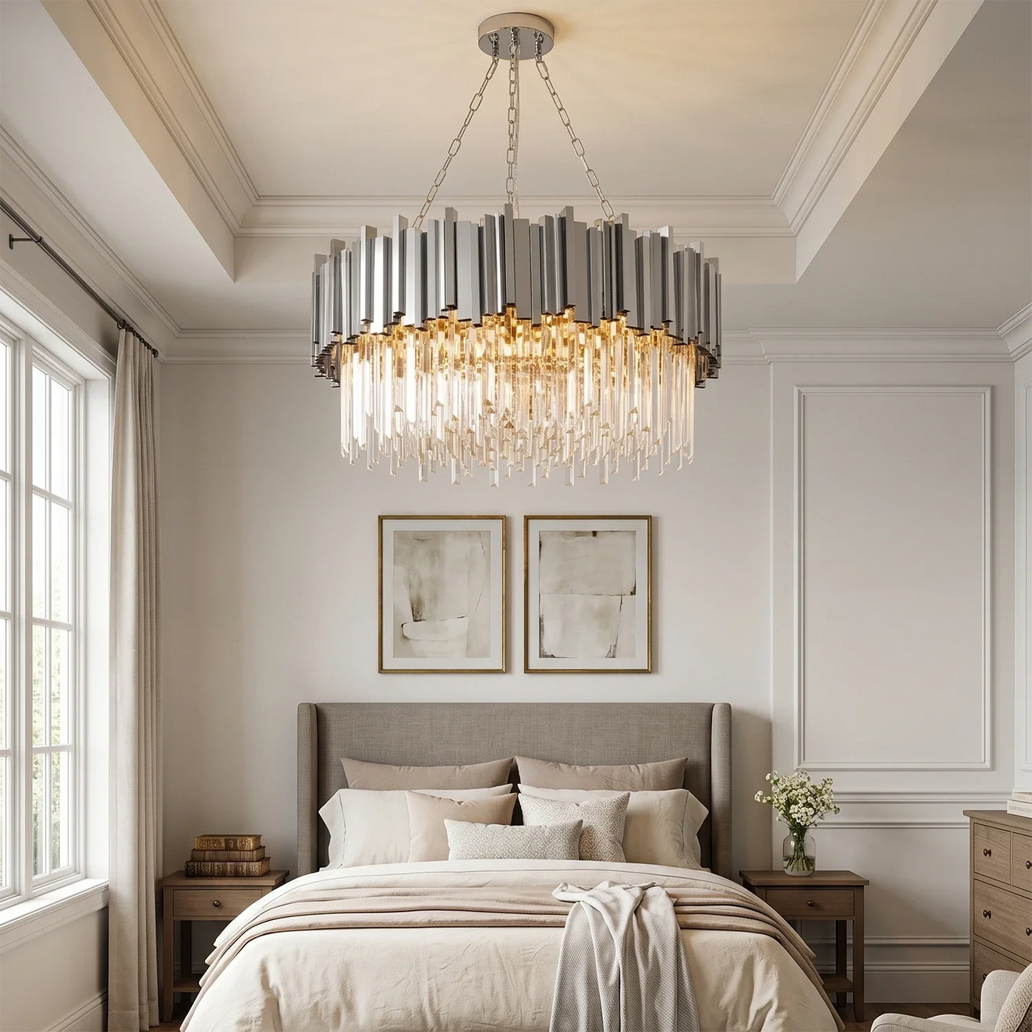 Bourbons Alphonsus Crystal Chandelier