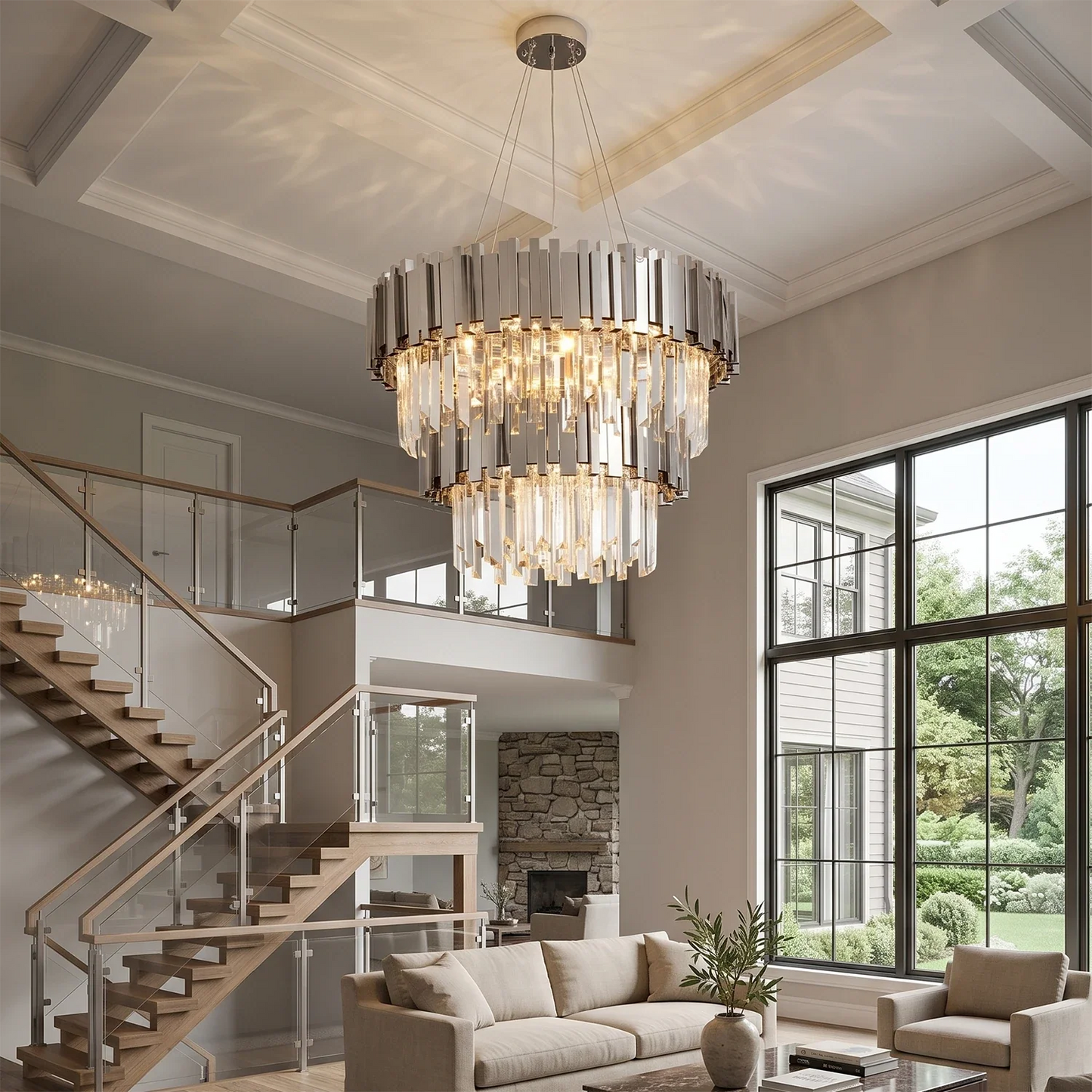 Bourbons Alphonsus Crystal Chandelier