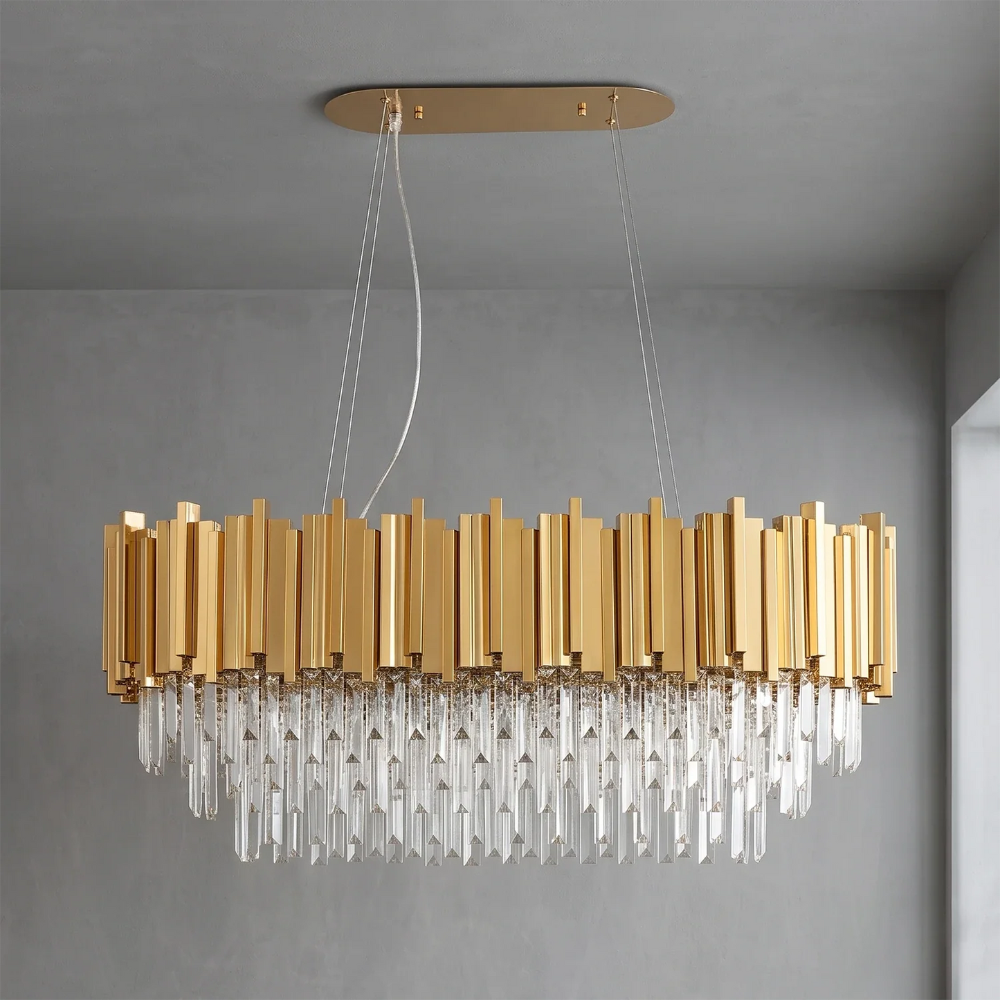 Bourbons Alphonsus Crystal Chandelier