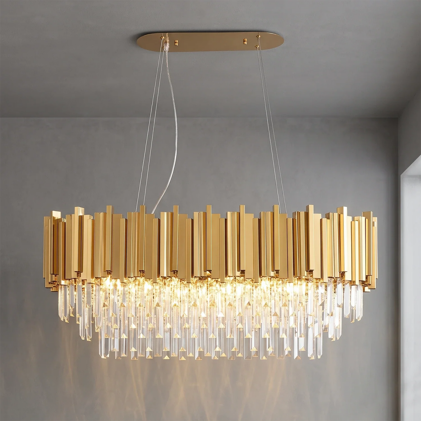 Bourbons Alphonsus Crystal Chandelier