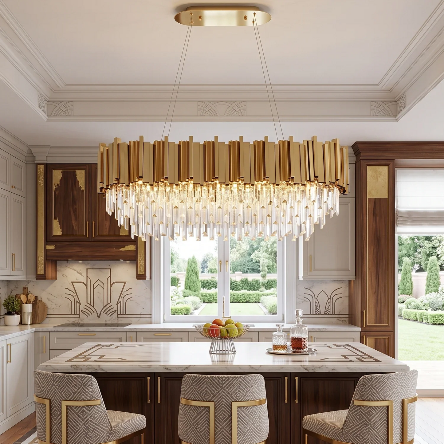 Bourbons Alphonsus Crystal Chandelier