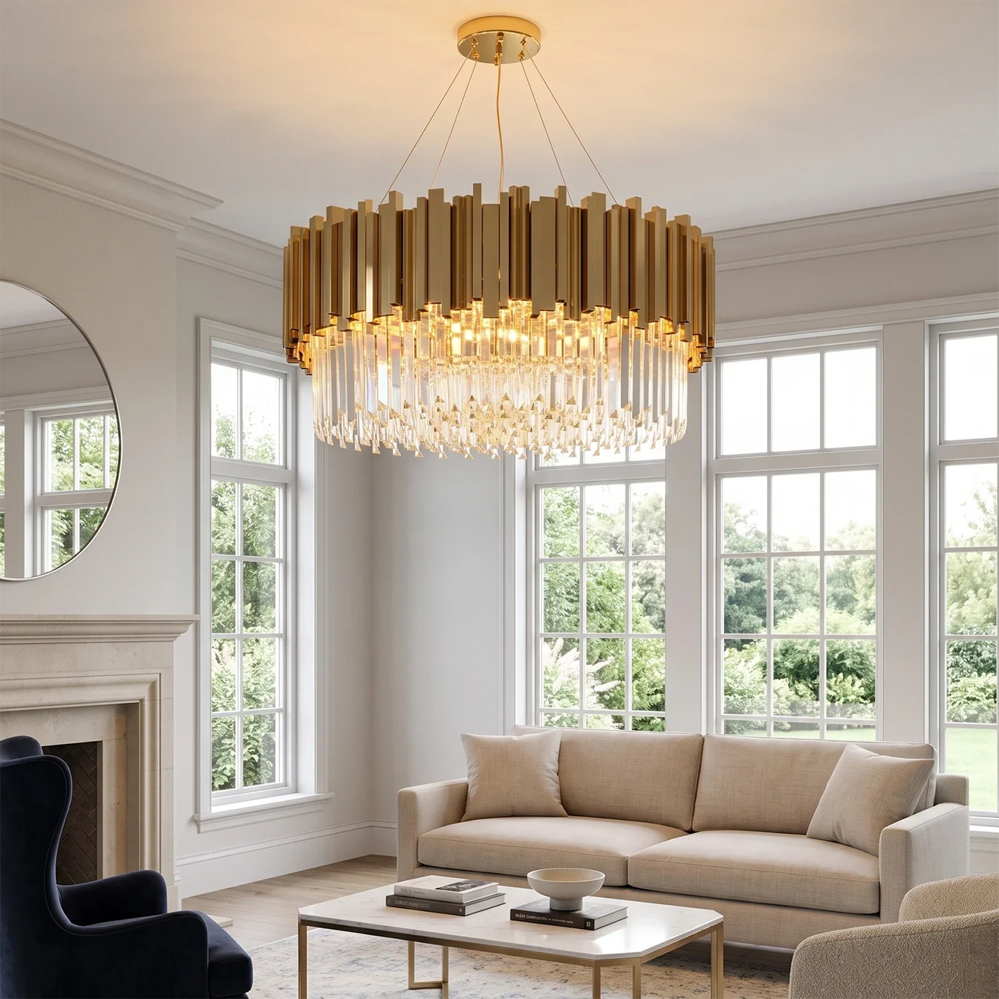 Bourbons Alphonsus Crystal Chandelier