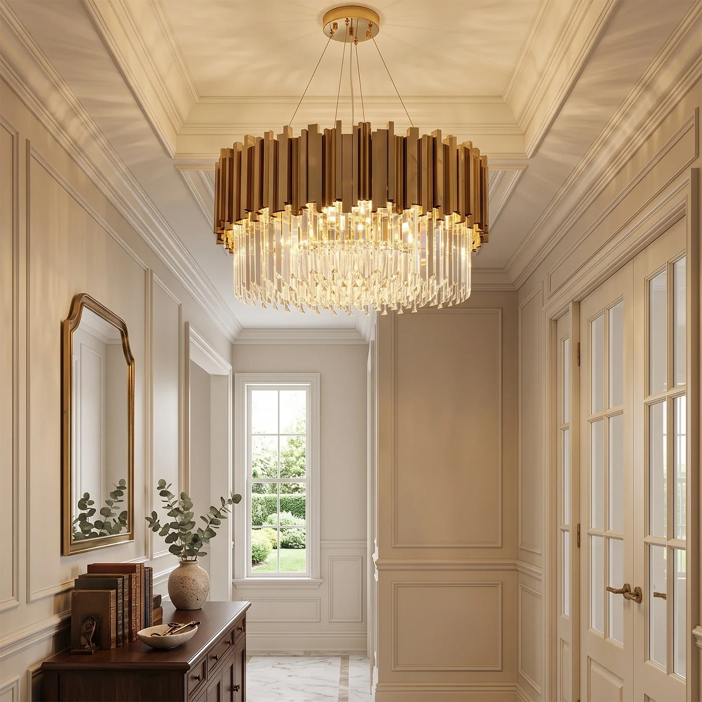 Bourbons Alphonsus Crystal Chandelier