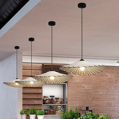 Japanese Chandelier with Warm Light
